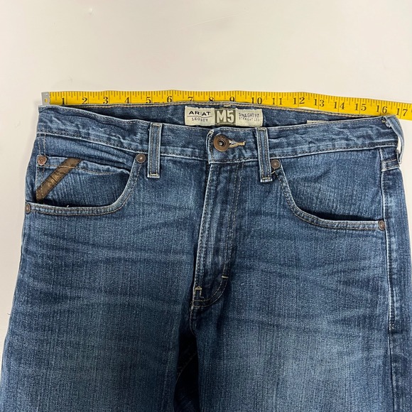 Ariat M5 Legacy Straight Leg Jeans Durham Wash Denim Mens Size 32x32 - Picture 9 of 10